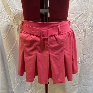 Aerie Offline Vibrant Pink Women's Skater Skirt with Belt